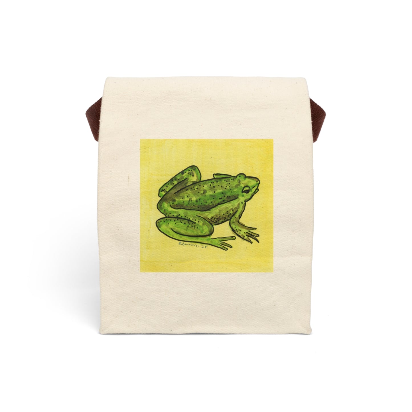 Frog Canvas Lunch Bag