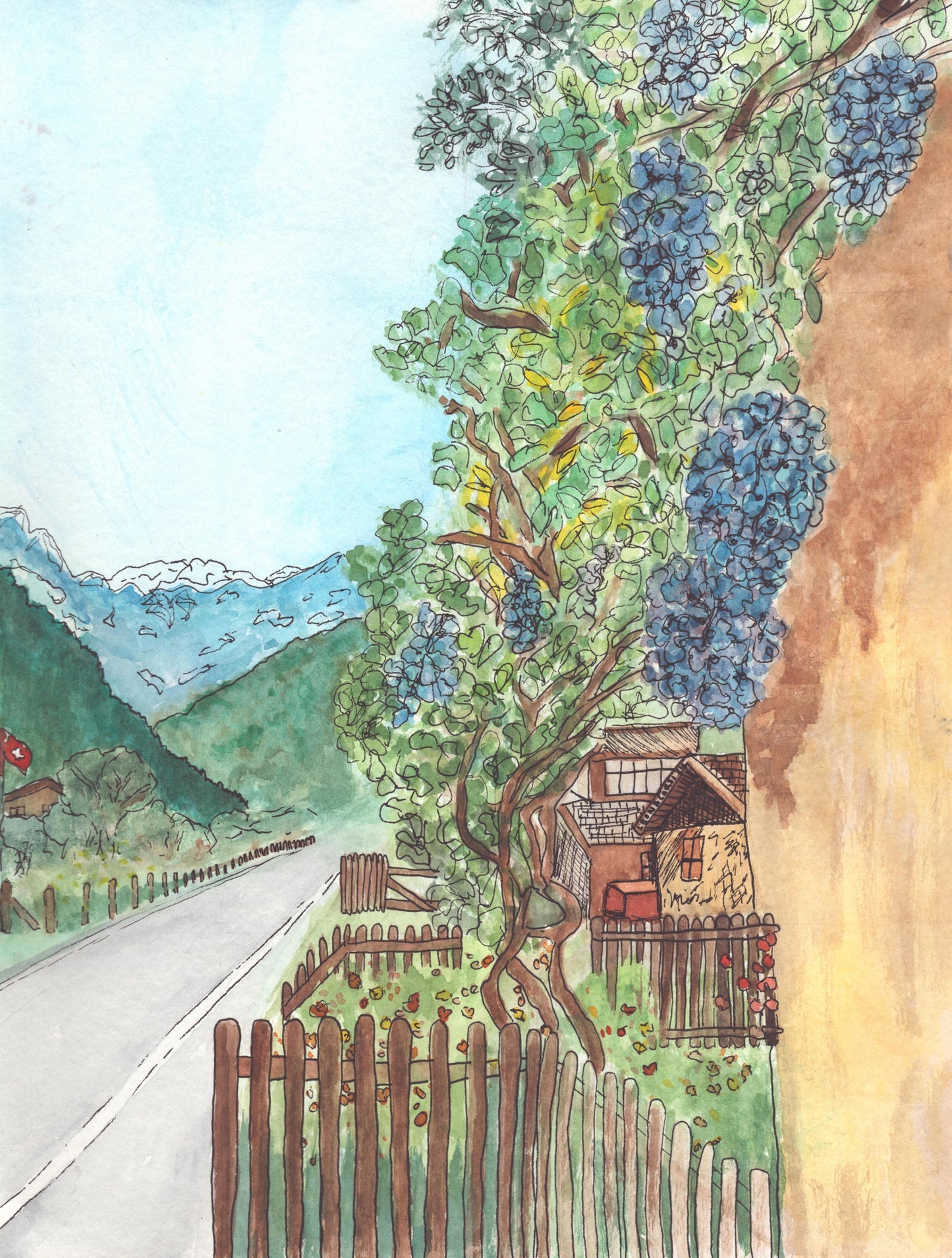 Switzerland & Germany Prints (Set of 2)