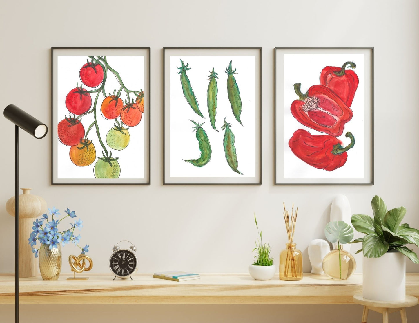 Gone Gardening Veggie Prints (Set of 3)