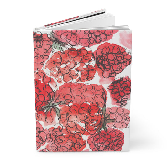 Red Raspberry Hardcover Journal