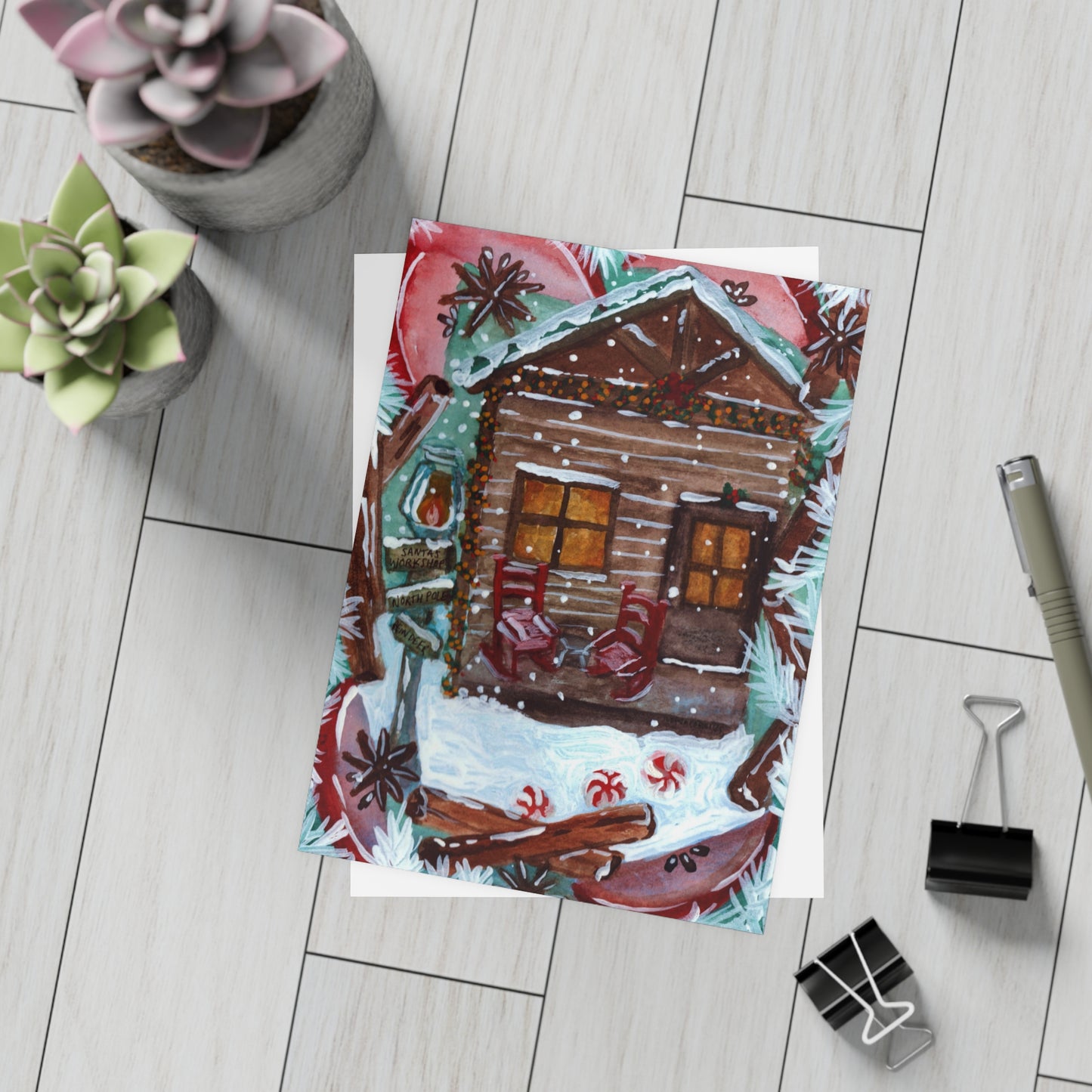 Santa's Workshop Postcards (5x7in • 10, 30, or 50pc)