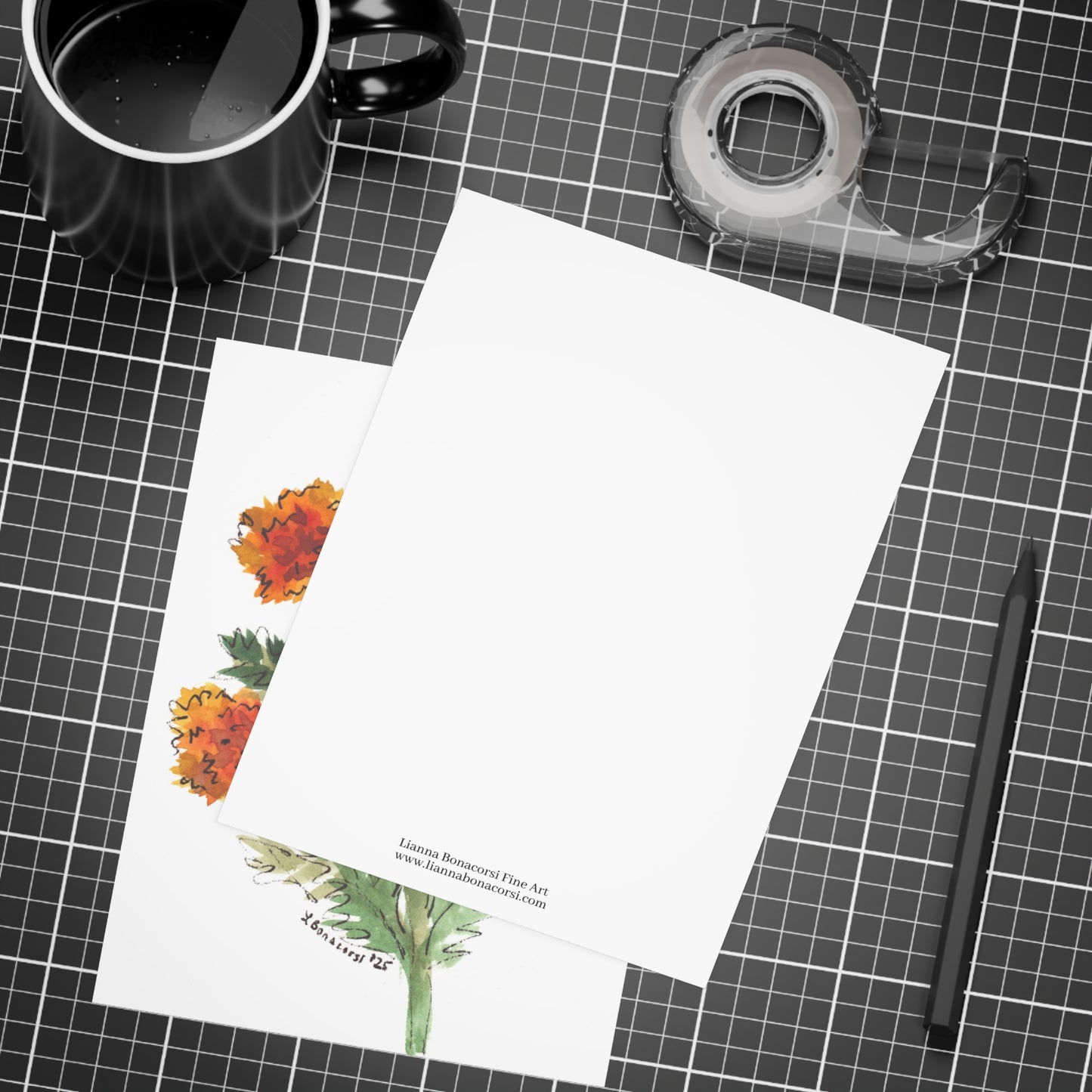 Marigolds Postcards  (5x7in • 10, 30, or 50pc)
