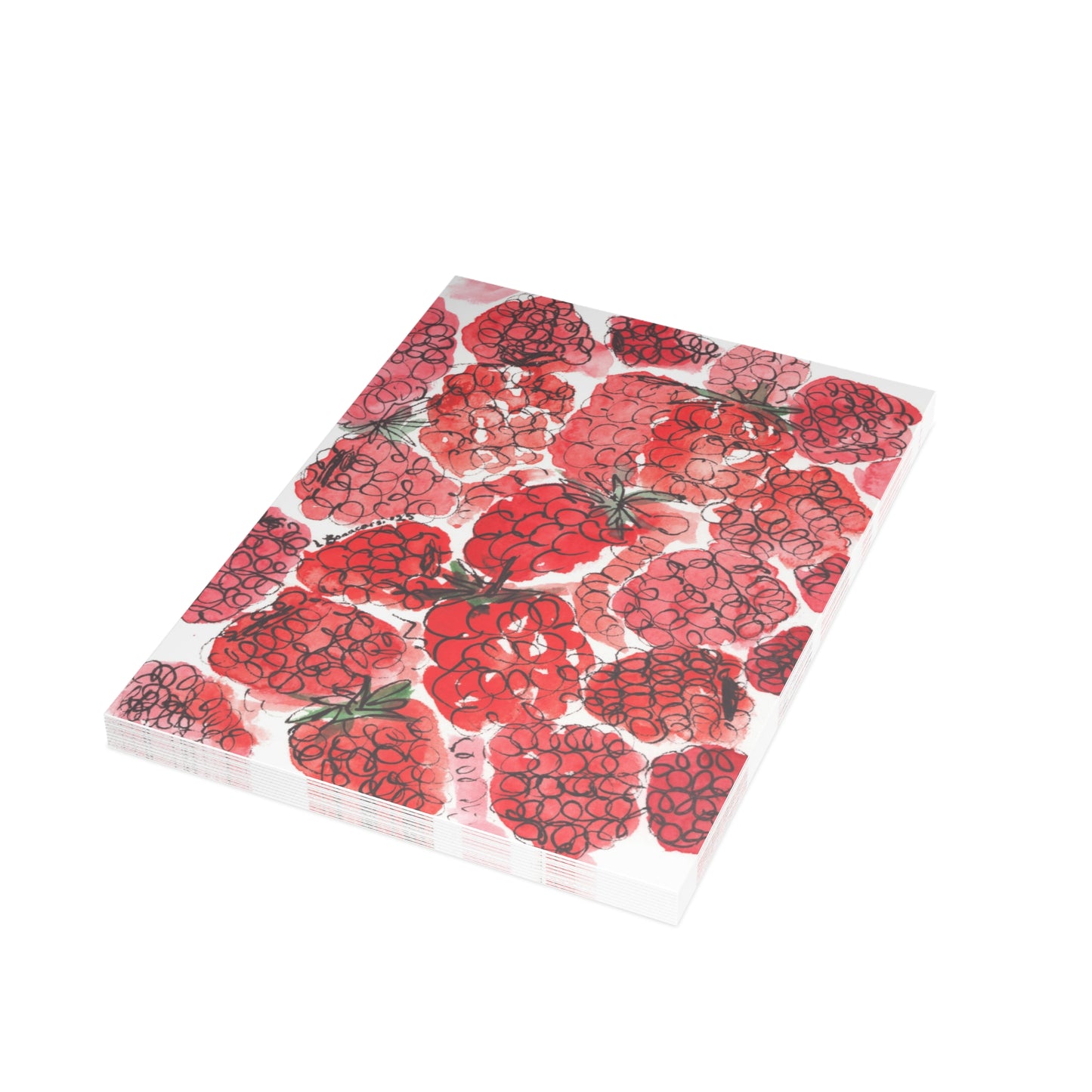 Raspberries Postcards (5x7in • 10, 30, or 50pc)
