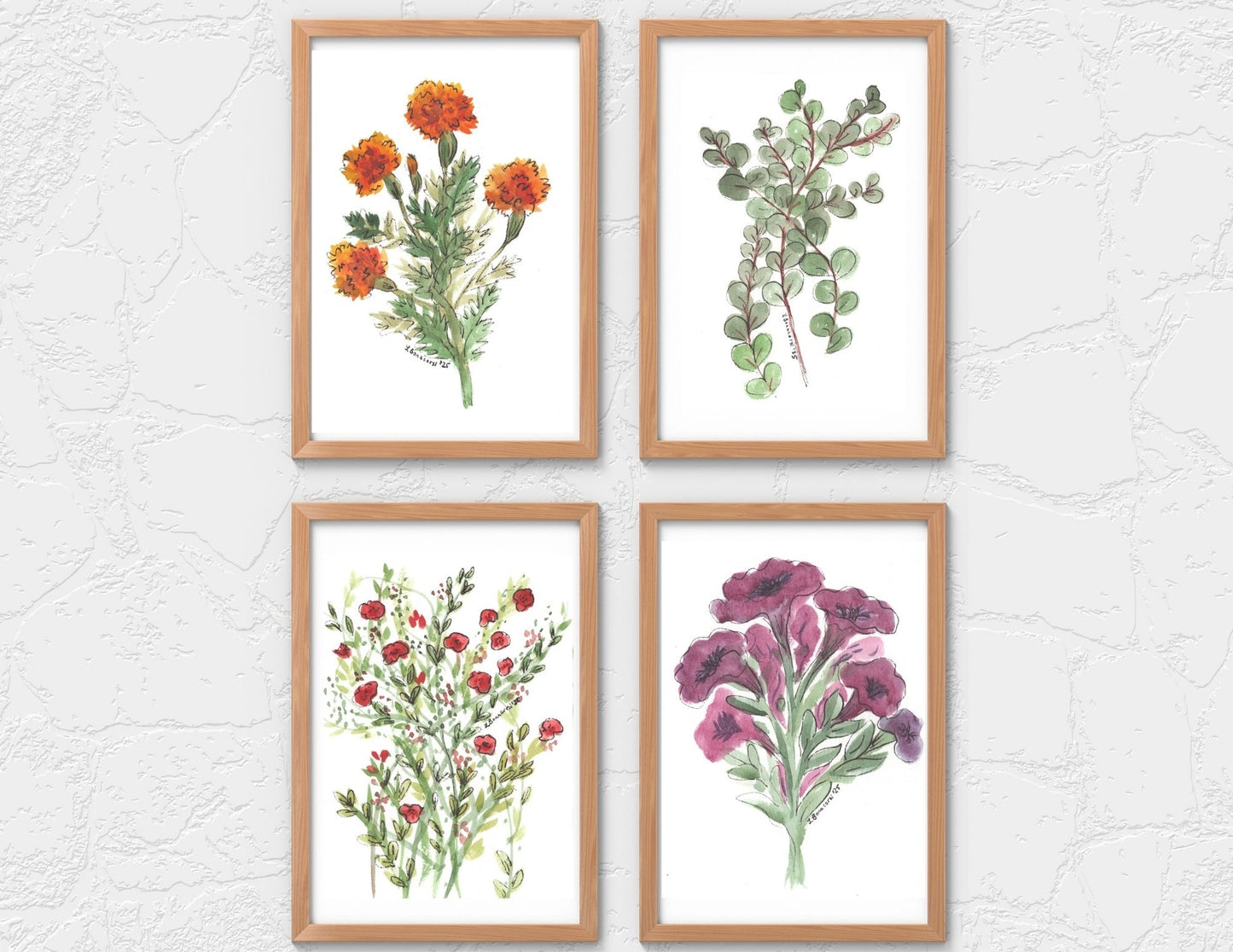 Gone Gardening: Floral Set (4 Prints)