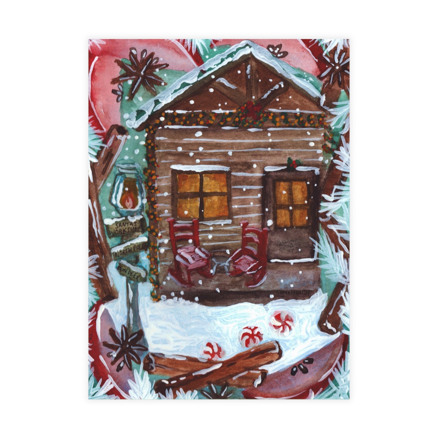 Santa's Workshop Postcards (5x7in • 10, 30, or 50pc)