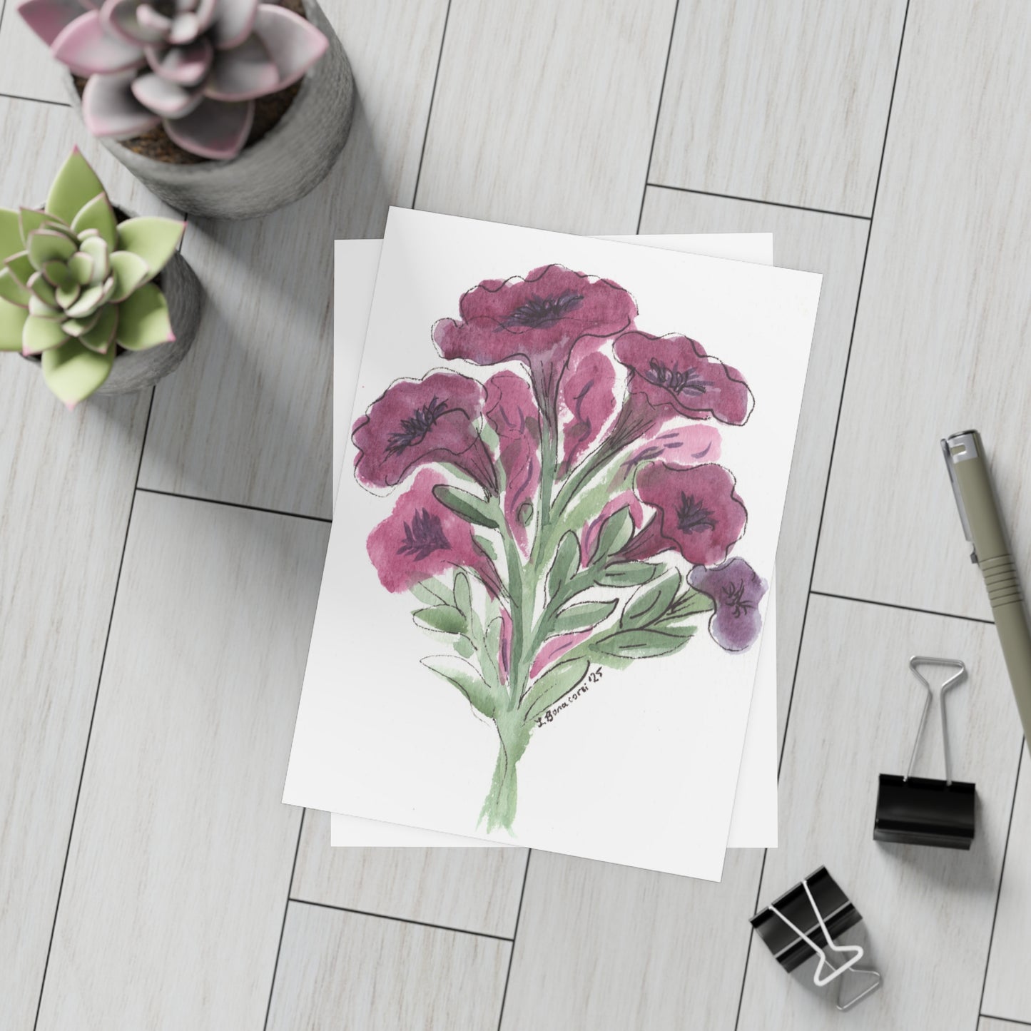 Petunia Postcards  (5x7in • 10, 30, or 50pc)