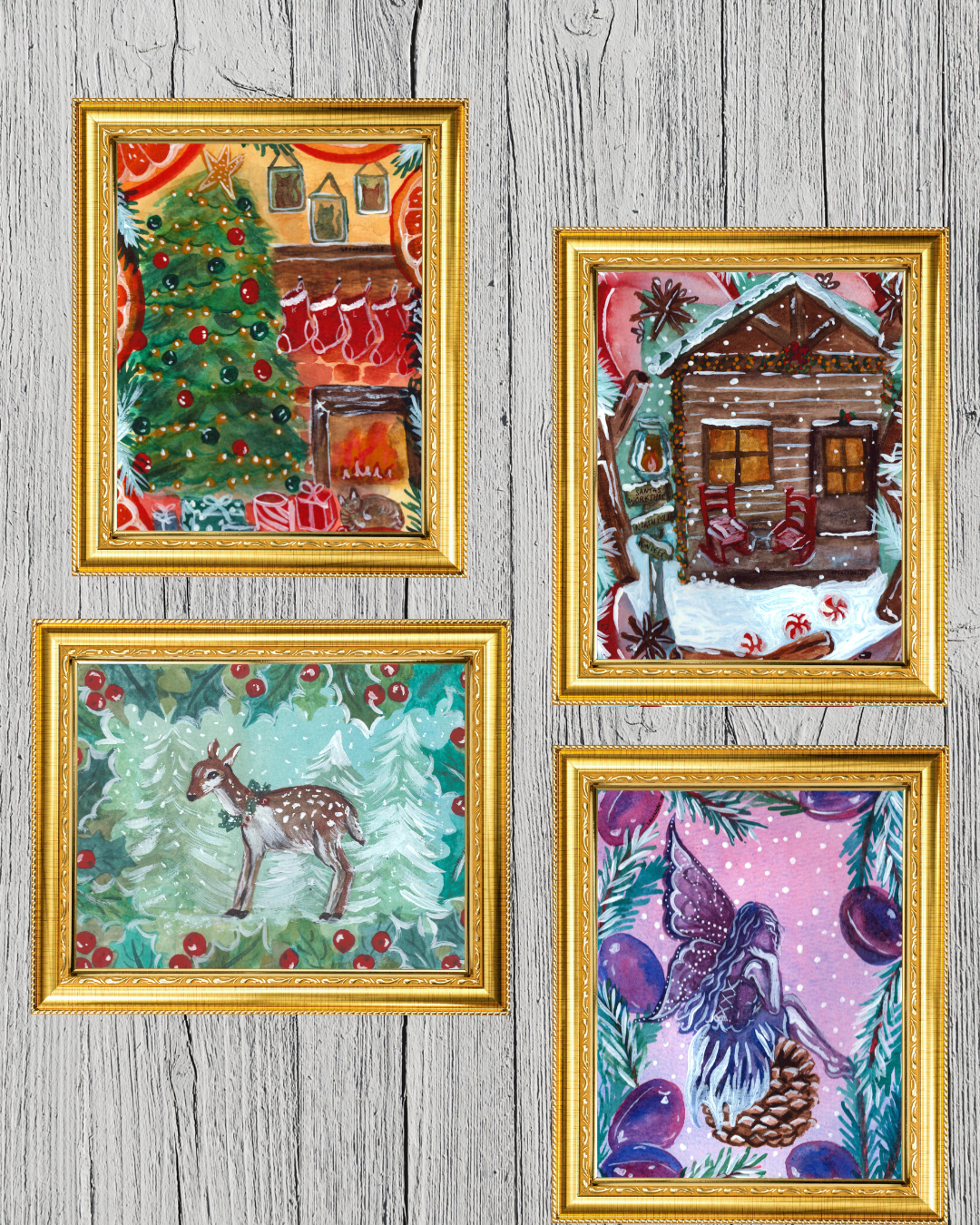 2025 Holiday Card Set (4) as Prints